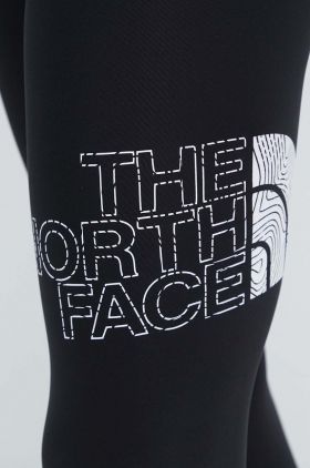 The North Face leggins sport Flex femei, culoarea negru, neted