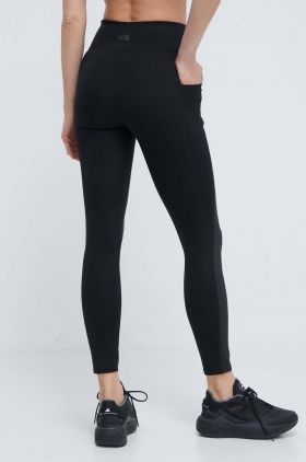 The North Face leggins sport Bridgeway Hybrid femei, culoarea negru, neted