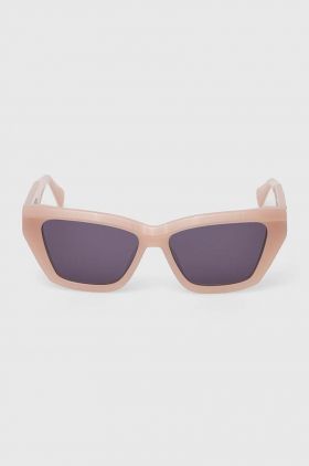 AllSaints ochelari de soare femei, culoarea roz