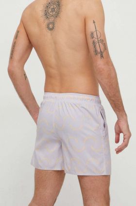 adidas pantaloni scurți de baie culoarea violet IR6198