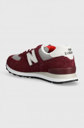 New Balance sneakers 574 culoarea bordo, U574BGH