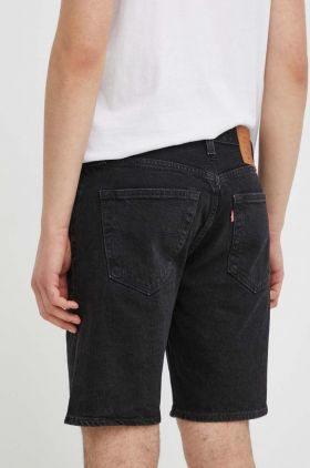 Levi's pantaloni scurti din bumbac culoarea negru