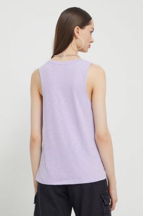 Superdry top femei, culoarea violet