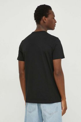 PS Paul Smith tricou din bumbac barbati, culoarea negru, cu imprimeu