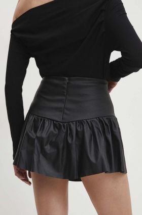 Answear Lab fusta culoarea negru, mini, evazati
