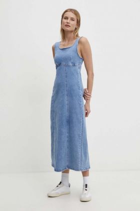 Answear Lab rochie jeans maxi, drept