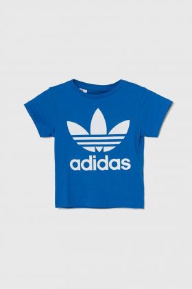 adidas Originals tricou de bumbac pentru copii TREFOIL TEE cu imprimeu