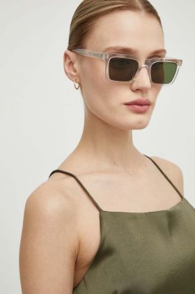 AllSaints ochelari de soare femei, culoarea transparent