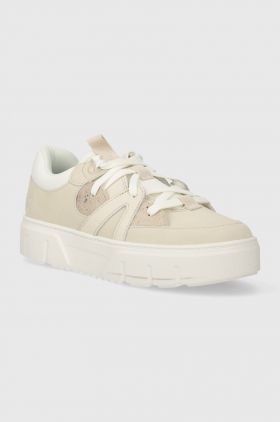 Timberland sneakers din piele Laurel Court culoarea bej, TB0A61DMEM31