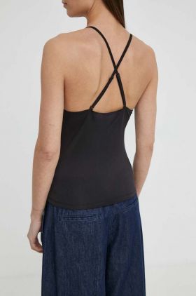 Samsoe Samsoe top femei, culoarea negru