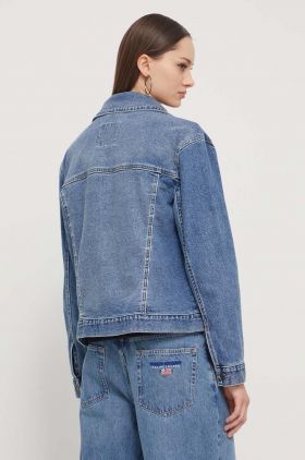 Hollister Co. geaca jeans femei, de tranzitie, oversize