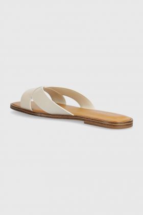 Aldo slapi de piele Caria femei, culoarea bej, 13773233.Caria