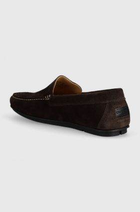 Gant mocasini din piele intoarsa Wilmon barbati, culoarea maro, 28673544.G46