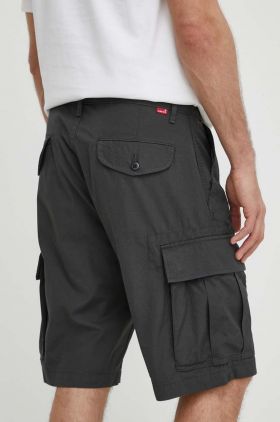 Levi's pantaloni scurti din bumbac culoarea negru