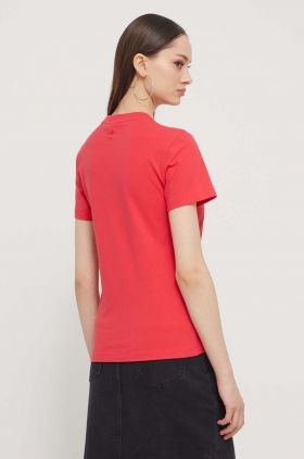 adidas Originals tricou femei, culoarea roșu IS4596