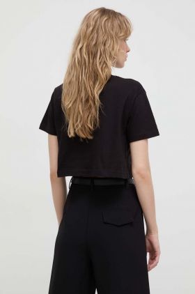 Aniye By tricou din bumbac femei, culoarea negru 185344