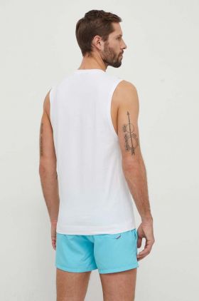 HUGO tricou din bumbac bărbați, culoarea alb 50510189