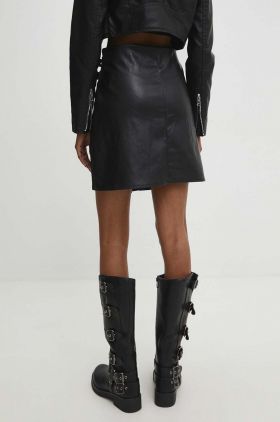 Answear Lab fusta culoarea negru, mini, evazati