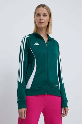 adidas Performance hanorac de antrenament Tiro 24 culoarea verde, cu imprimeu  IR9499