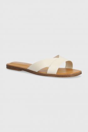 Aldo slapi de piele Caria femei, culoarea bej, 13773233.Caria