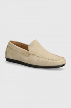 Gant mocasini din piele intoarsa Wilmon barbati, culoarea bej, 28673544.G11