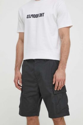 Levi's pantaloni scurti din bumbac culoarea negru