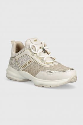 Michael Kors sneakers pentru copii culoarea auriu