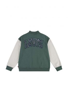 Levi's geaca bomber pentru copii LVB PREP SPORT BOMBER JACKET culoarea verde