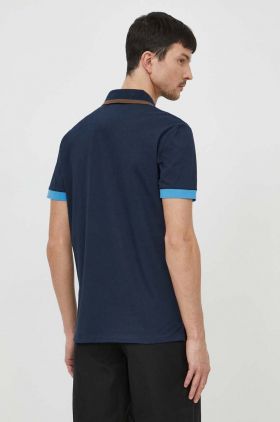 Aeronautica Militare tricou polo barbati, culoarea albastru marin, cu imprimeu