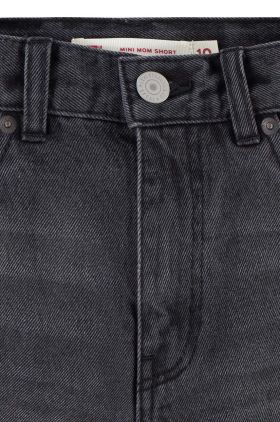 Levi's pantaloni scurti din denim pentru copii culoarea gri, neted, talie reglabila