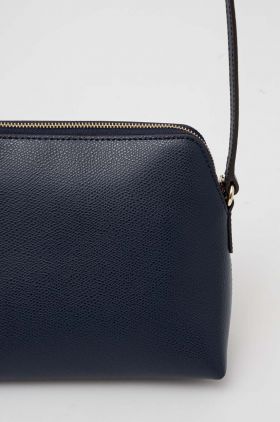Furla poseta de piele culoarea albastru marin