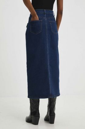 Answear Lab fusta jeans midi, drept