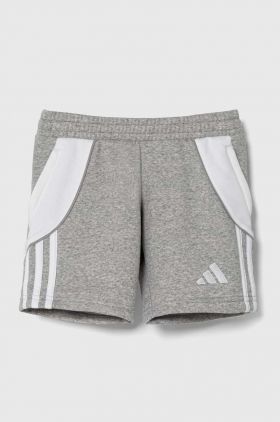 adidas Performance pantaloni scurti copii TIRO24 SWSHOY culoarea gri, melanj, talie reglabila