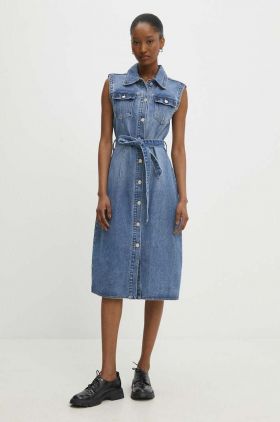 Answear Lab rochie jeans mini, evazati