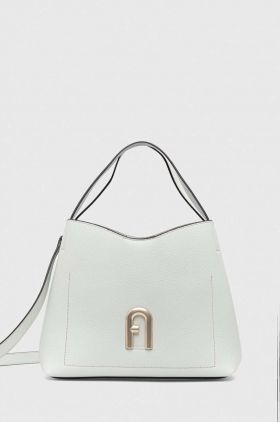 Furla poseta de piele culoarea verde