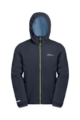 Jack Wolfskin geaca de ploaie copii FELDBERG culoarea albastru marin