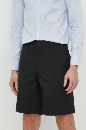 Lacoste pantaloni scurti din bumbac culoarea negru