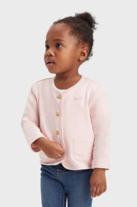 Levi's cardigan bebe culoarea roz, light