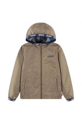 Levi's geaca reversibila pentru copii LVB REVERSIBLE BOY'S WIND JKT culoarea bej