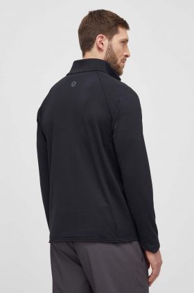 Marmot hanorac Leconte Fleece culoarea negru, neted