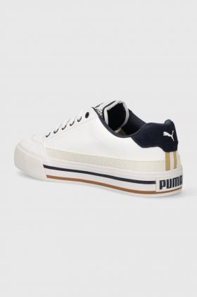 Puma teniși Court Classic Vulc Retro Club bărbați, culoarea alb, 395089