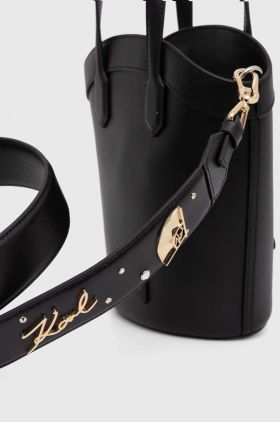 Karl Lagerfeld curea femei, culoarea negru