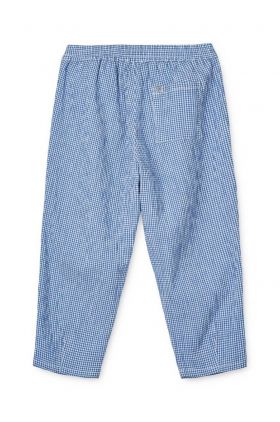 Liewood pantaloni de bumbac pentru copii Birger Seersucker Check Pants modelator