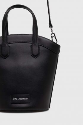 Karl Lagerfeld poseta culoarea negru