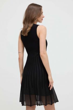 Silvian Heach rochie culoarea negru, midi, evazati