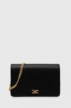 Elisabetta Franchi poseta de piele culoarea negru