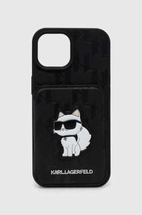 Karl Lagerfeld Husă pentru telefon iPhone 15 / 14 / 13 6.1" culoarea negru