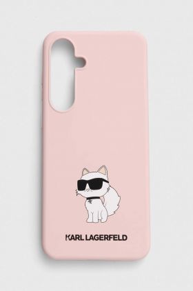 Karl Lagerfeld Husă pentru telefon S24+ S926 culoarea roz