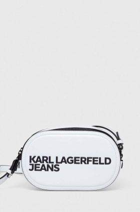 Karl Lagerfeld Jeans poseta culoarea alb