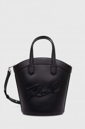 Karl Lagerfeld poseta culoarea negru